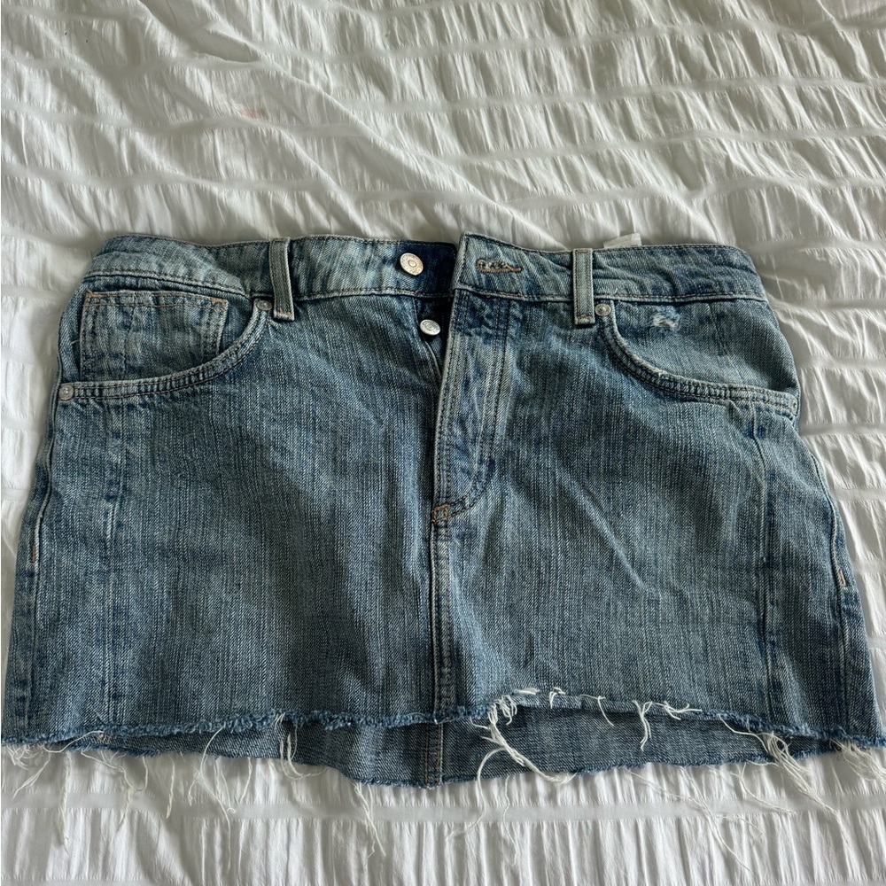Zara Blue Mini Skirt Casual